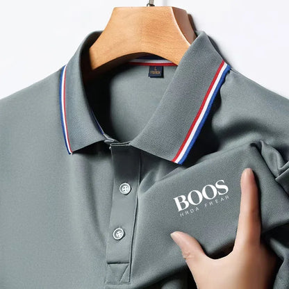 Summer Fashion New Men's Short Sleeved Designer Exquisite Three-dimensional Embroidery POLO Breathable Lapel Business T-shirt