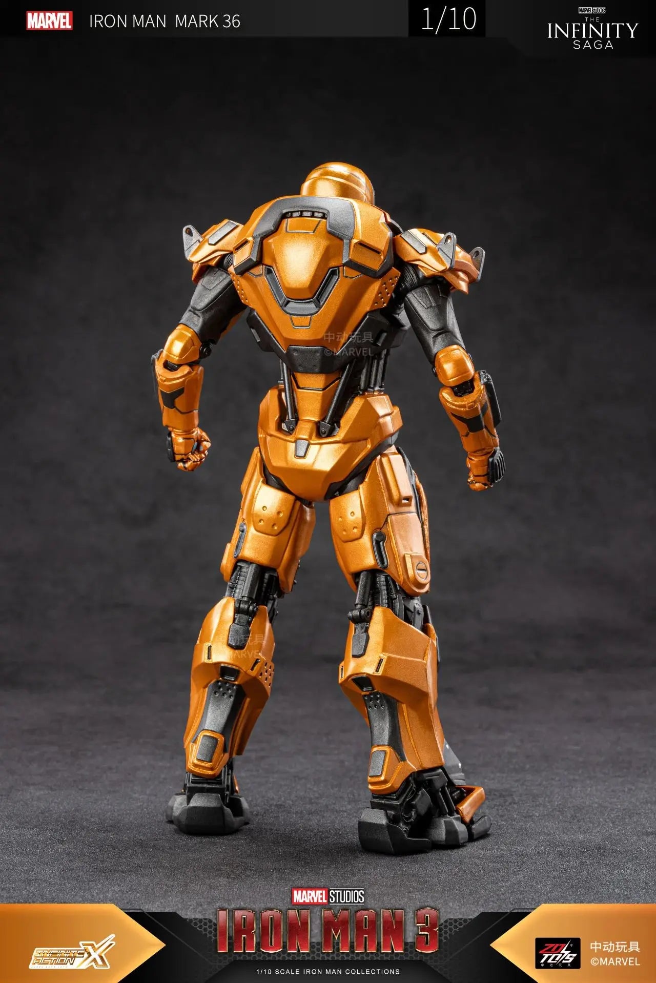 1:10 ZD Toys Iron Man MK38 Igor MK25 Striker MK26 Gamma MK36 Peacemaker MK40 MK15 Sneaky Action Figure Collections Gift