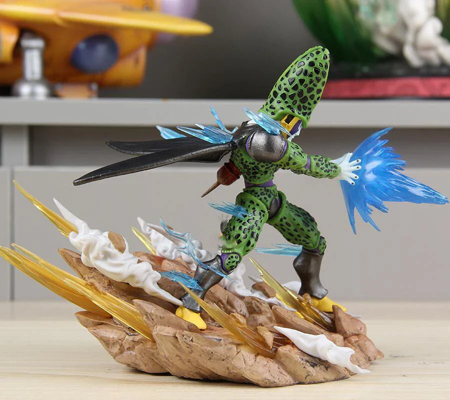 Dragon Ball Z Son Goku Gohan VS Cell Anime Figures Cell Salu Figurine Pvc Statue Model Doll Desk Collectible Decora Toys Gifts