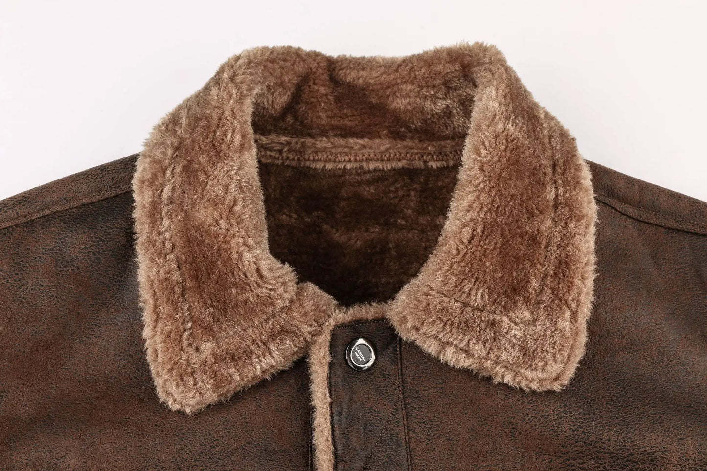 Autumn Winter Coat Men Jacket Vintage Solid Turn-Down Collar Outdoor Training