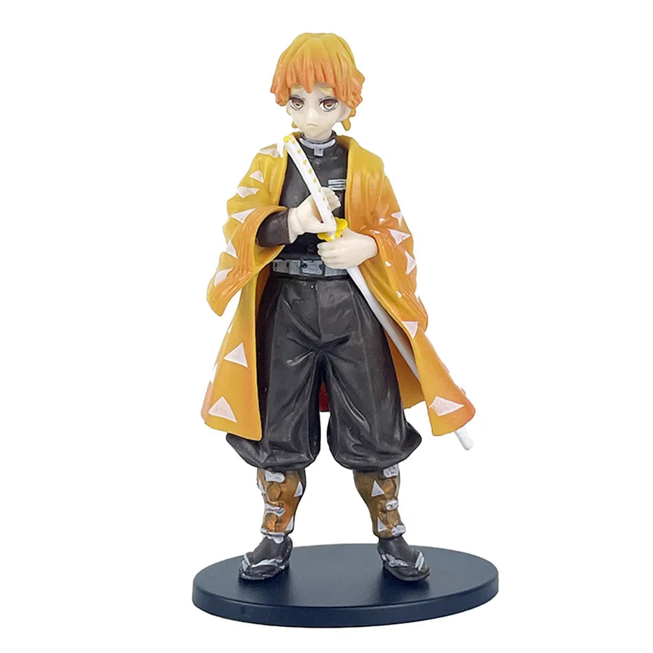 16cm Anime Demon Slayer Kimetsu no Yaiba Figure Kamado Tanjirou Action Figure Agatsuma Zenitsu Nezuko Warrior PVC Doll Model Toy