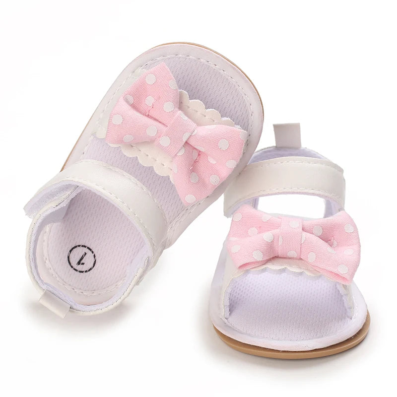 Baby Baby Shoes Girls Shoes Girls Sandals PU Leather Bow Rubber