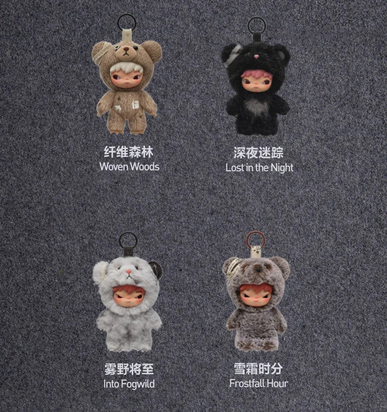 POP MART Hirono Road Journal Series Plush Doll Pendant Blind Box Toys Kawaii Anime Action Figure Surprise Mystery Bag Toy