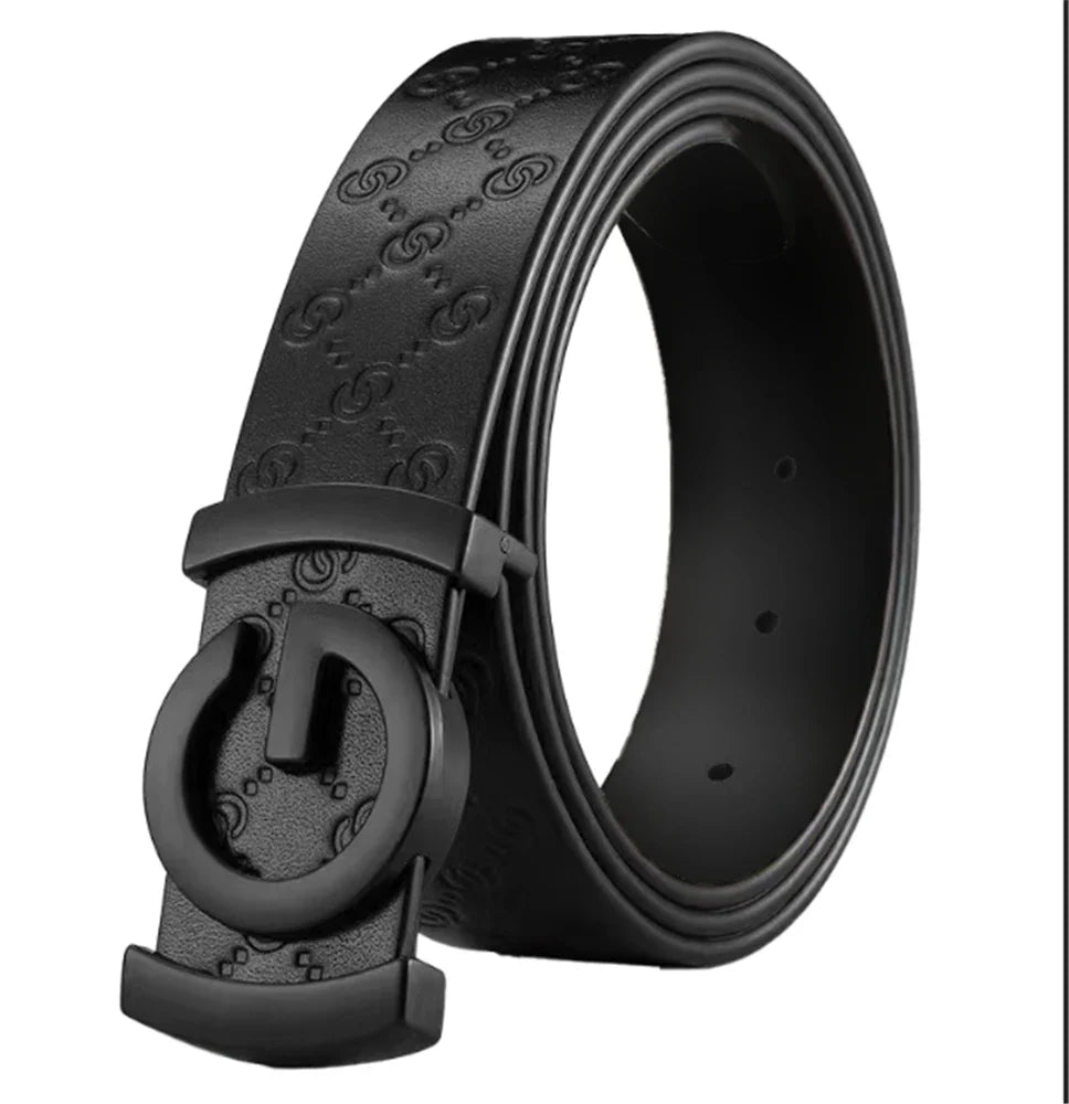 High Quality 34mm Work Business Strap Male men Belts Metal Buckle Brand Leather Belt Men Famous Luxury belt for men jeans