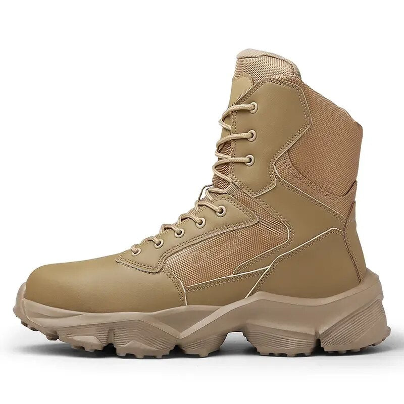 Military Hiking Boots Tactical Safety Boots Anti Smash Stab Labor Protection Boots