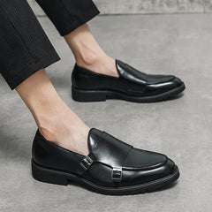 Men Fashion Formal Shoes Handmade Monk Shoes
