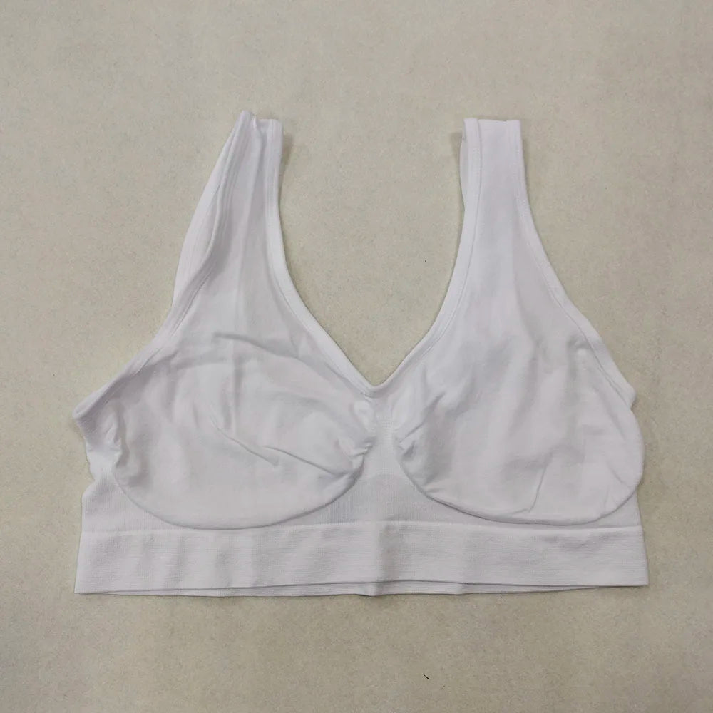 Sports Yoga Bra Women Seamless Push Up Sleep Brassiere Underwear