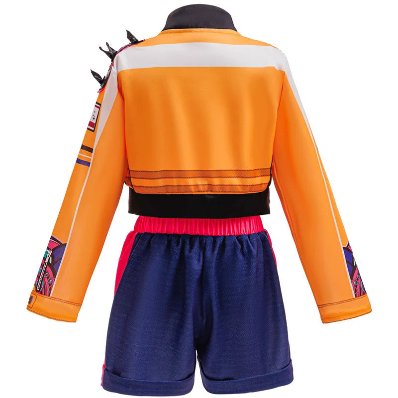 Girls Demon Costume for Kids Hunters Cosplay Pop Singers Stage Role Play Outfits Halloween Costumes Dress Up Set