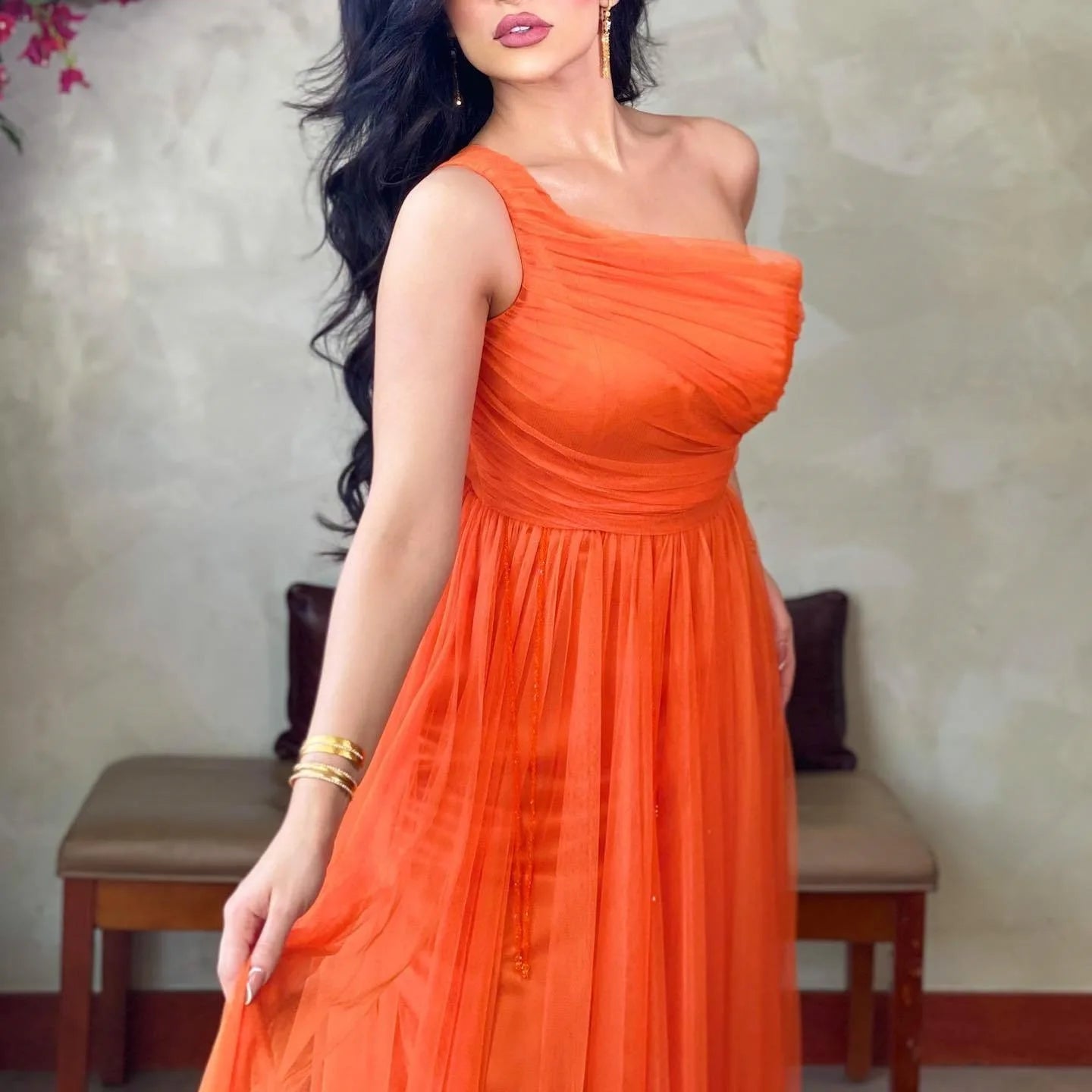 Evening wear Dresses: Long Sleeved of Formal Evening Prom Dress Women