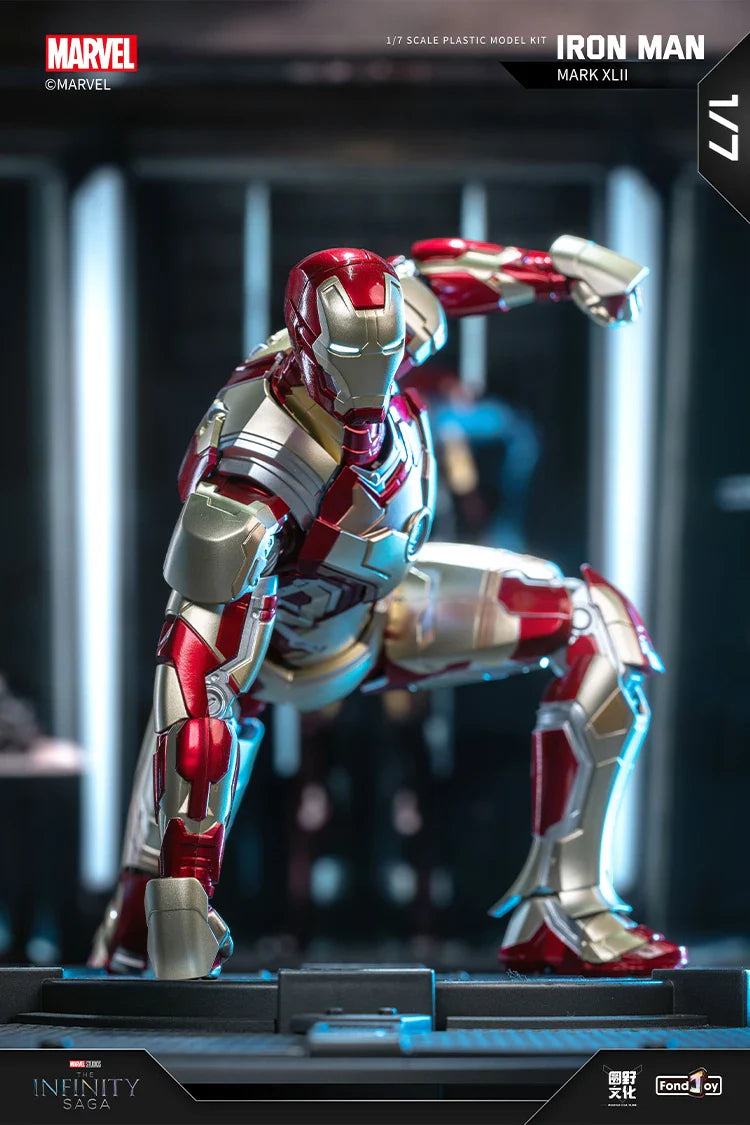 Original FondJoy Iron Man MK42 MK43 MK46MK5 MK6 MK7 DIY Toy Action Figure Tony Stark Legend Collection Anime Model Kids Gift