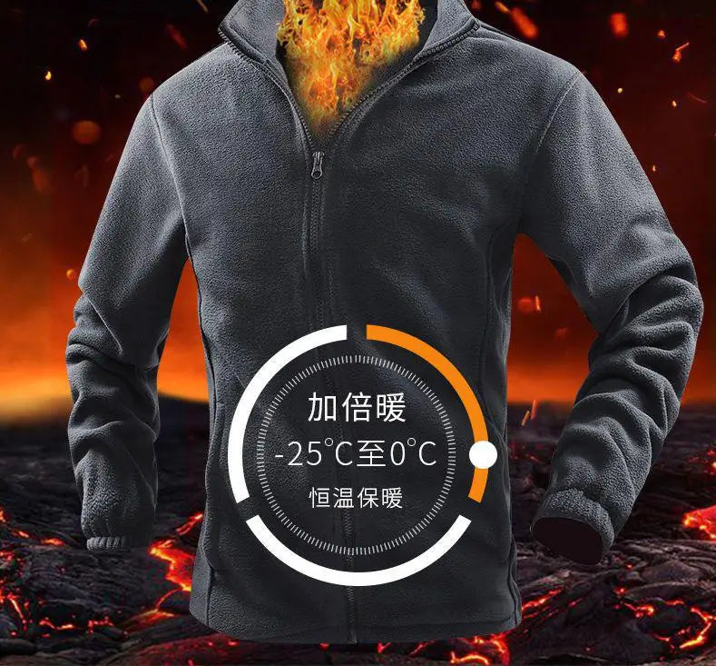 Autumn And Winter Outdoor Coat Men's Two-in-one Detachable Two-piece
