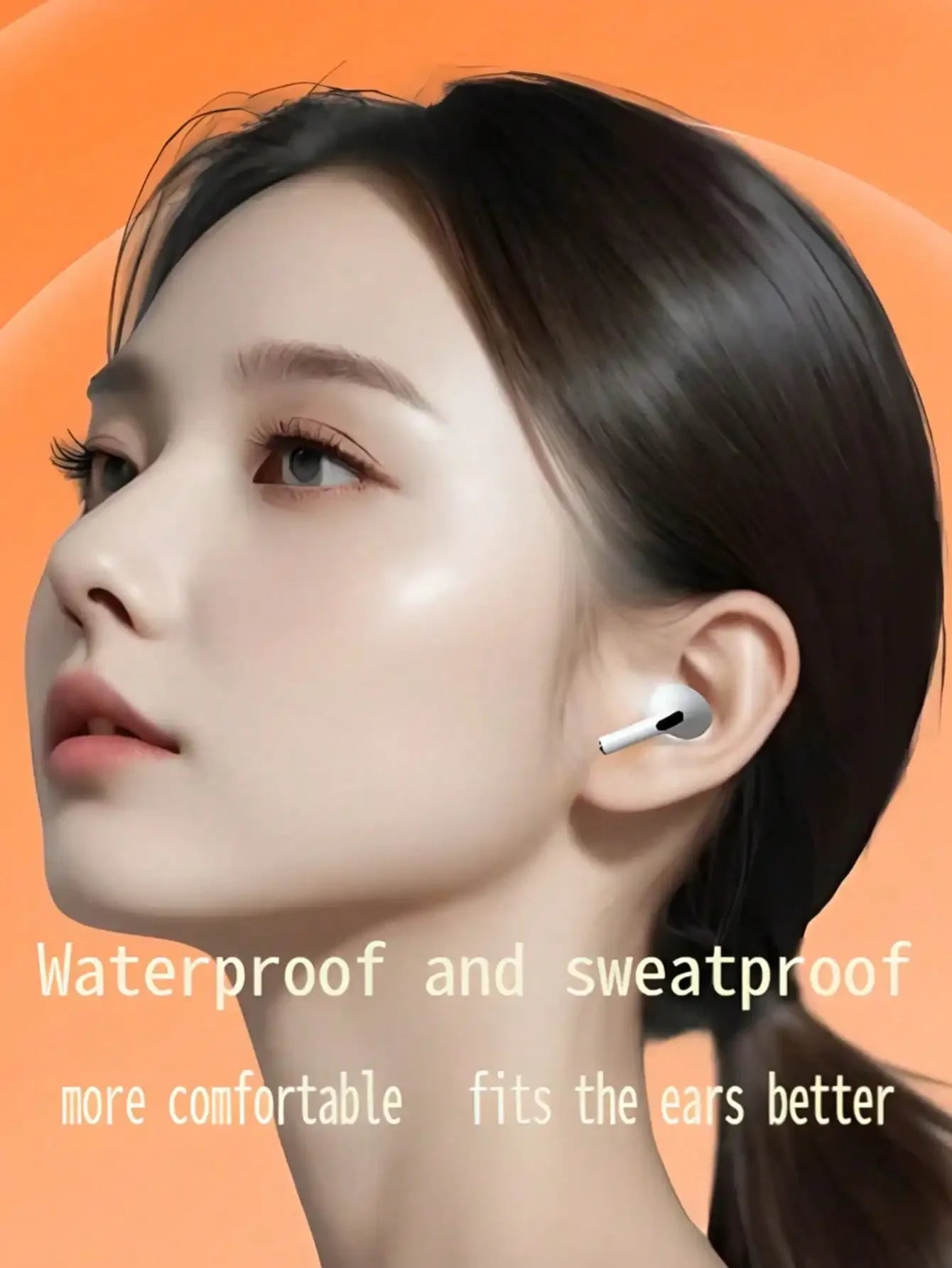 New Wireless Bluetooth Headphones Earphones With Mic Charging Case Clear Sound Long Playtime Compatible With All Smartphone