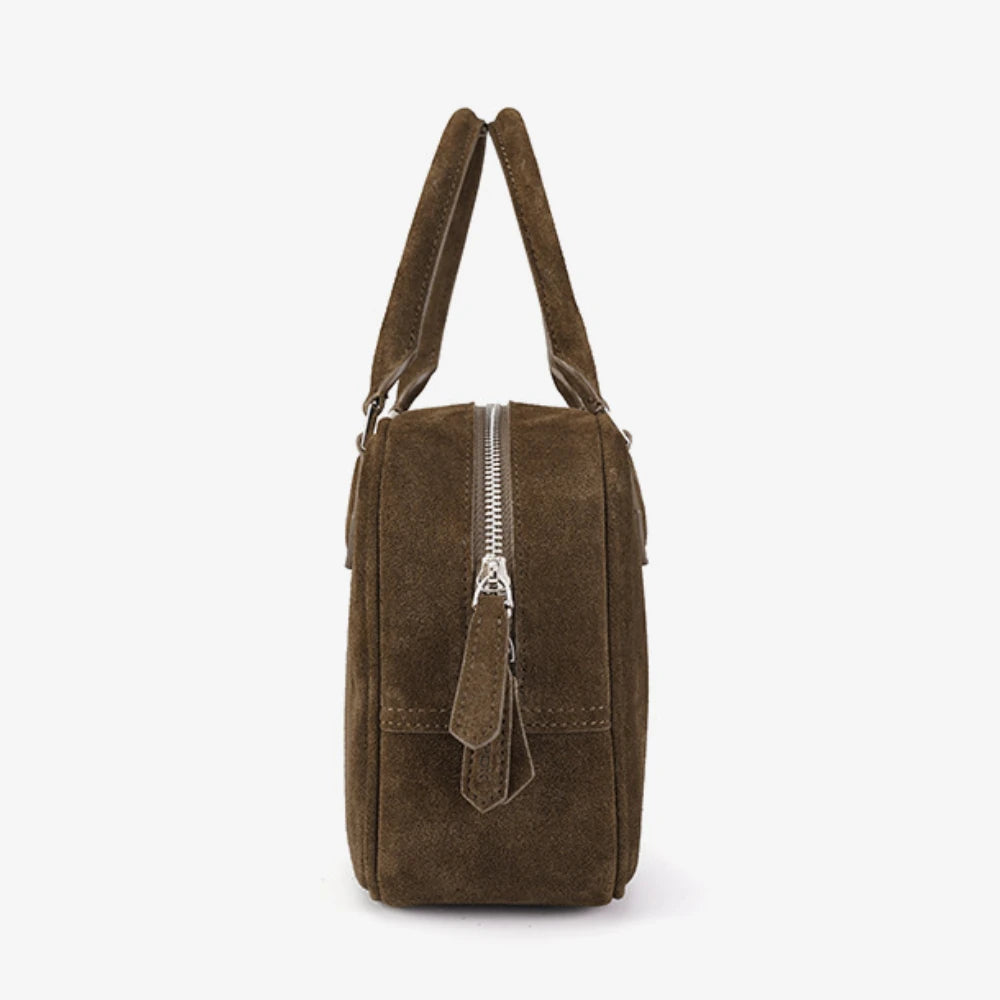 Bags Women Retro Designer Handbags Frosted Cowhide Leather Shoulder