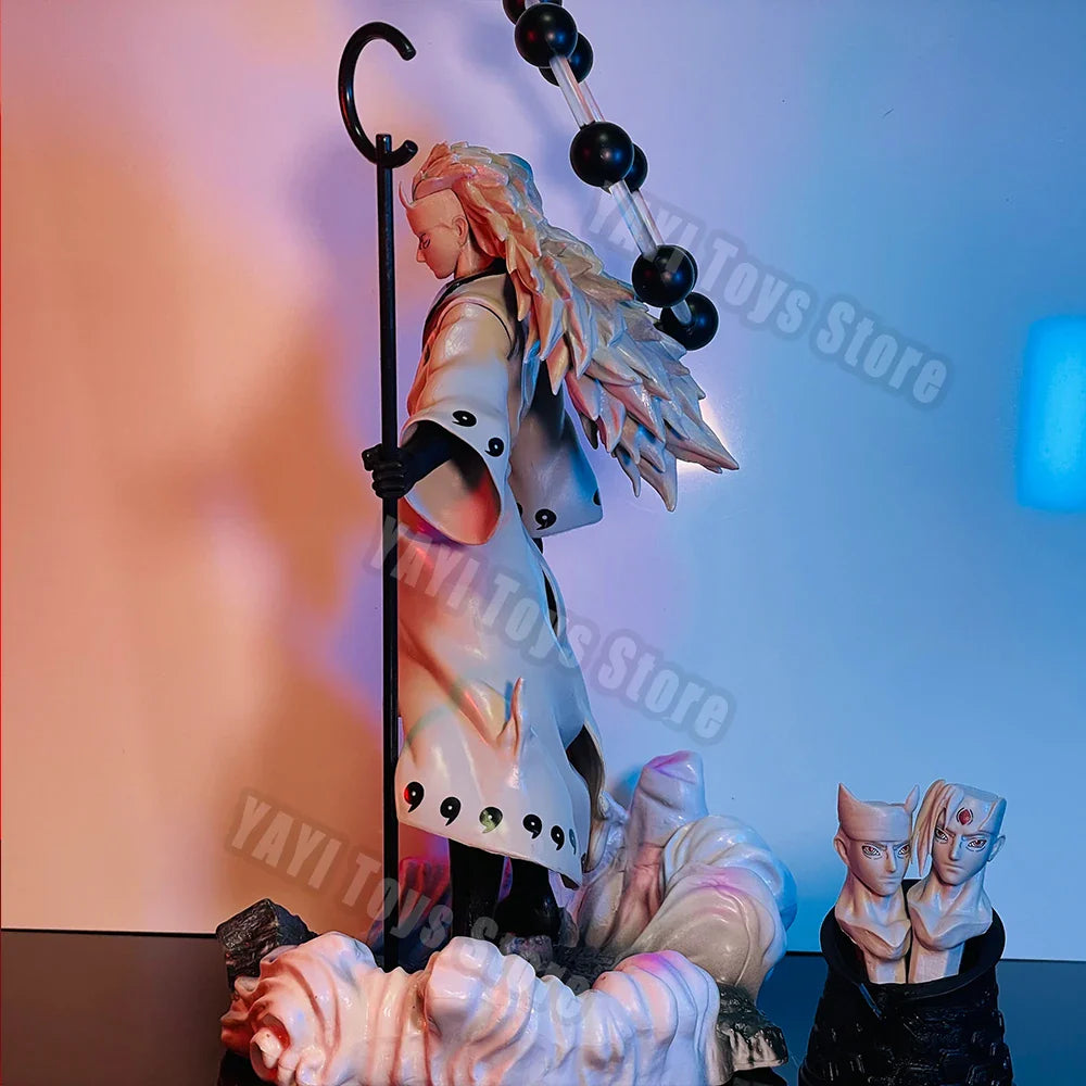 Naruto Shippuden GK Anime Figure  Six Paths Model Uchiha Madara  Action Figure 28cm PVC Statue Collectible Kids Toys Gifts