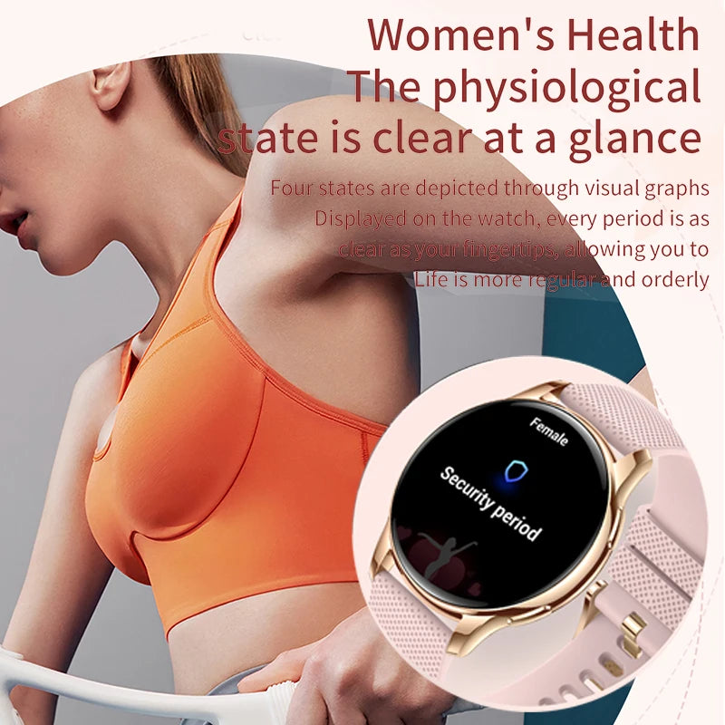 New Original Smartwatch HD 466*466 Always Show Time 1.32 AMOLED Display Call Reminder Gift Ultra Thin Women SmartWatch for Women