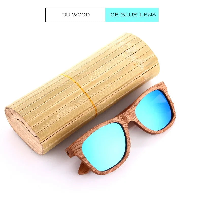 GM Men bamboo Wood Sunglasses Women Retro Vintage Polarized zebra Wooden Glasses Oculos De Sol Square Summer Goggle paper box
