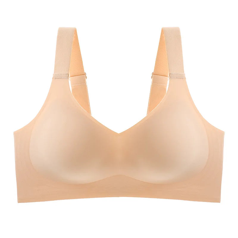 Large Size Soft Support Push-up Bra For Women, Seamless One-piece