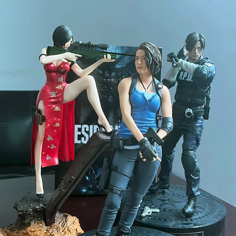 Biohazard JILL VALENTINE Leon Scott Kennedy Ada Wong Anime Figure Evil Game Model Toy Collection Birthday Gifts