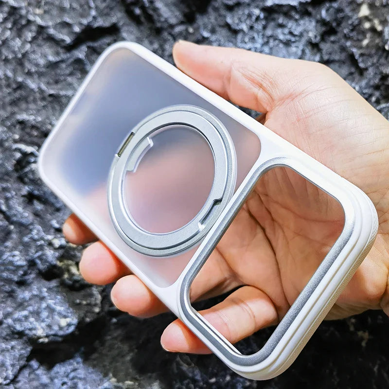 Magnetic 360 Degrees Rotating Ring Holder Case For iPhone 17 Pro Max / 17 Air