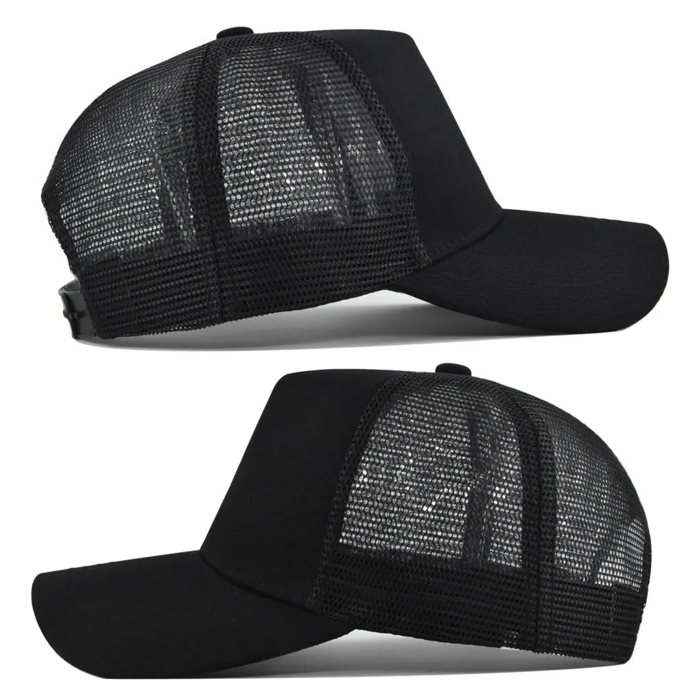 Fashion SunHat Outdoors Trucker Hat Cotton Mesh BreathableBaseball Cap Women Men Summer Sunshade MeshCap Truck Hat Cap Wholesale