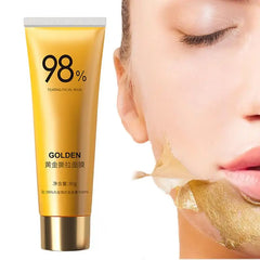 80g Gold Foil Peel-Off Mask Peel Off Anti-Wrinkle Face Mask 98% golden Mask Facial For Deeply Cleans Skin Care