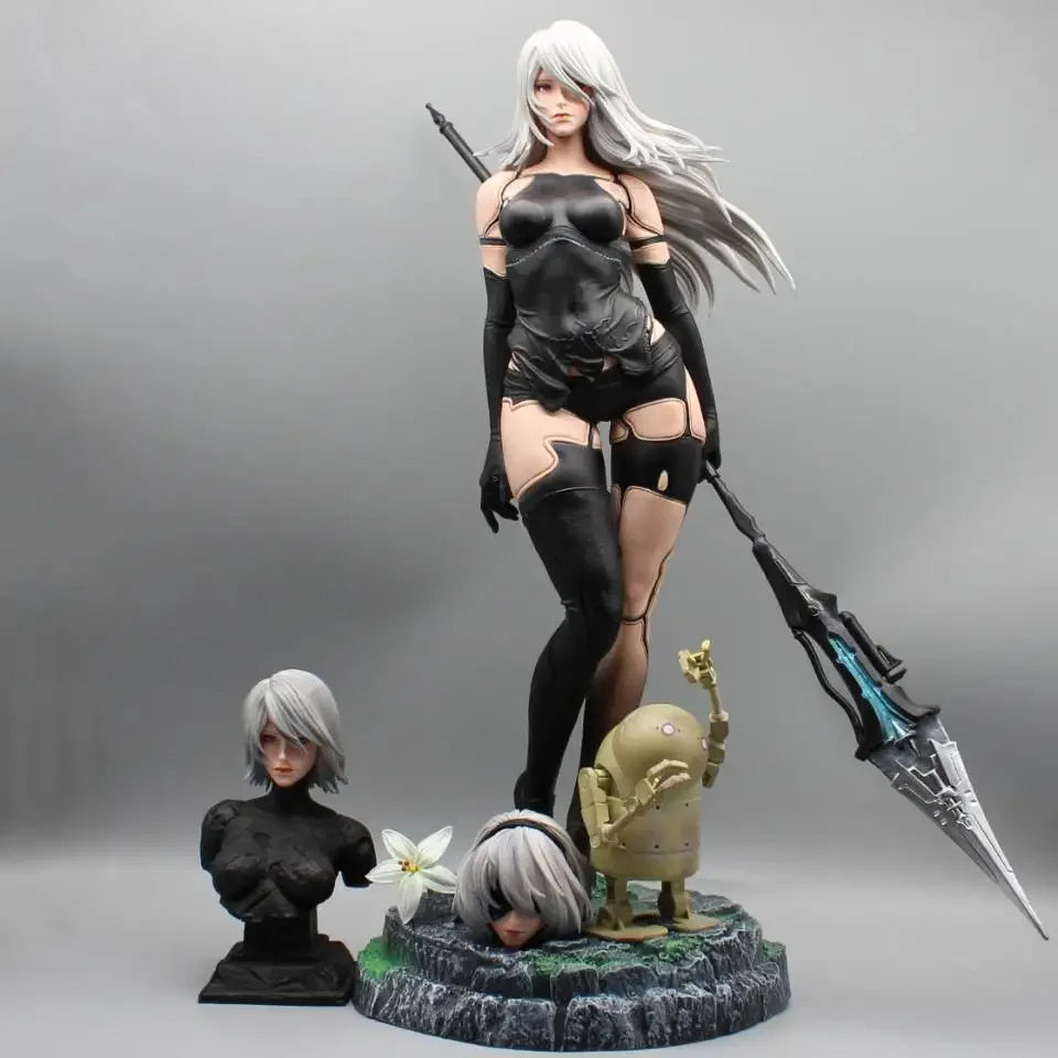 50cm Play Arts Kai NieR:Automata 2 Type B 2B Action Figure Sexy Deluxe Edition Ornaments Collection Desktop Display Gift Toys