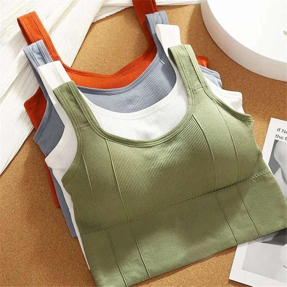 Women Seamless Sports Bra Breathable Fitness Crop Top Beautiful Back Push Up