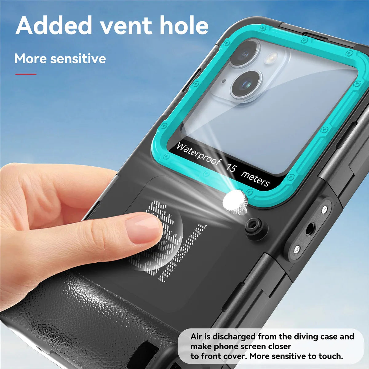 ShellBox Professional Waterproof Case For Apple iPhone 17 16 15 14 13 12 Pro Max 16E Plus Air Seal Underwater Diving Phone Cover