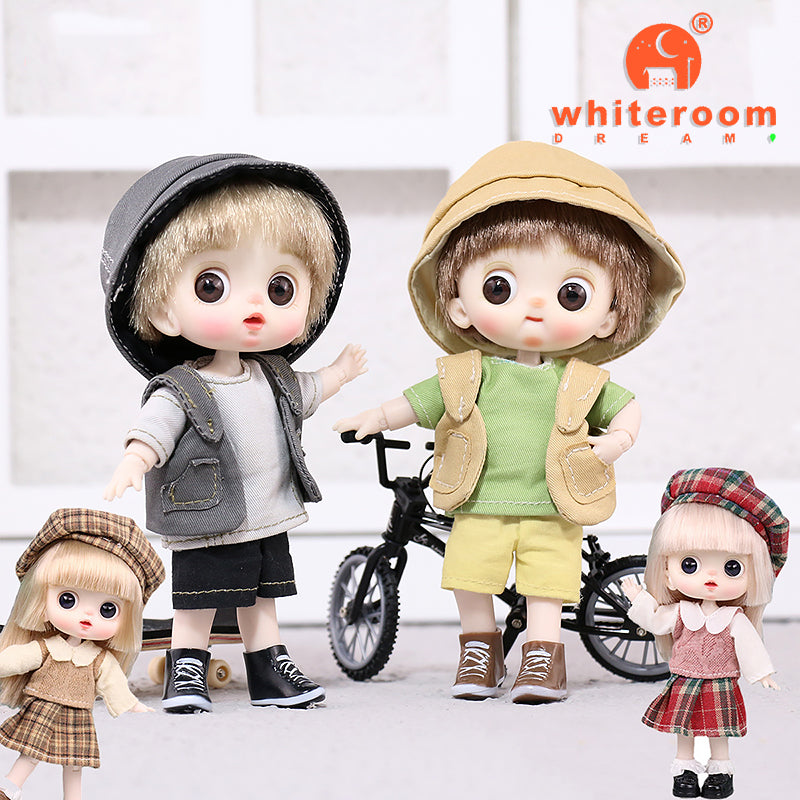 Mini Ob11 Bjd Doll Accessories Obitsu 11 Clothes Dolls For Girls Boy Toys Baby Kawaii Anime Toy Cute Items Miniature Costume
