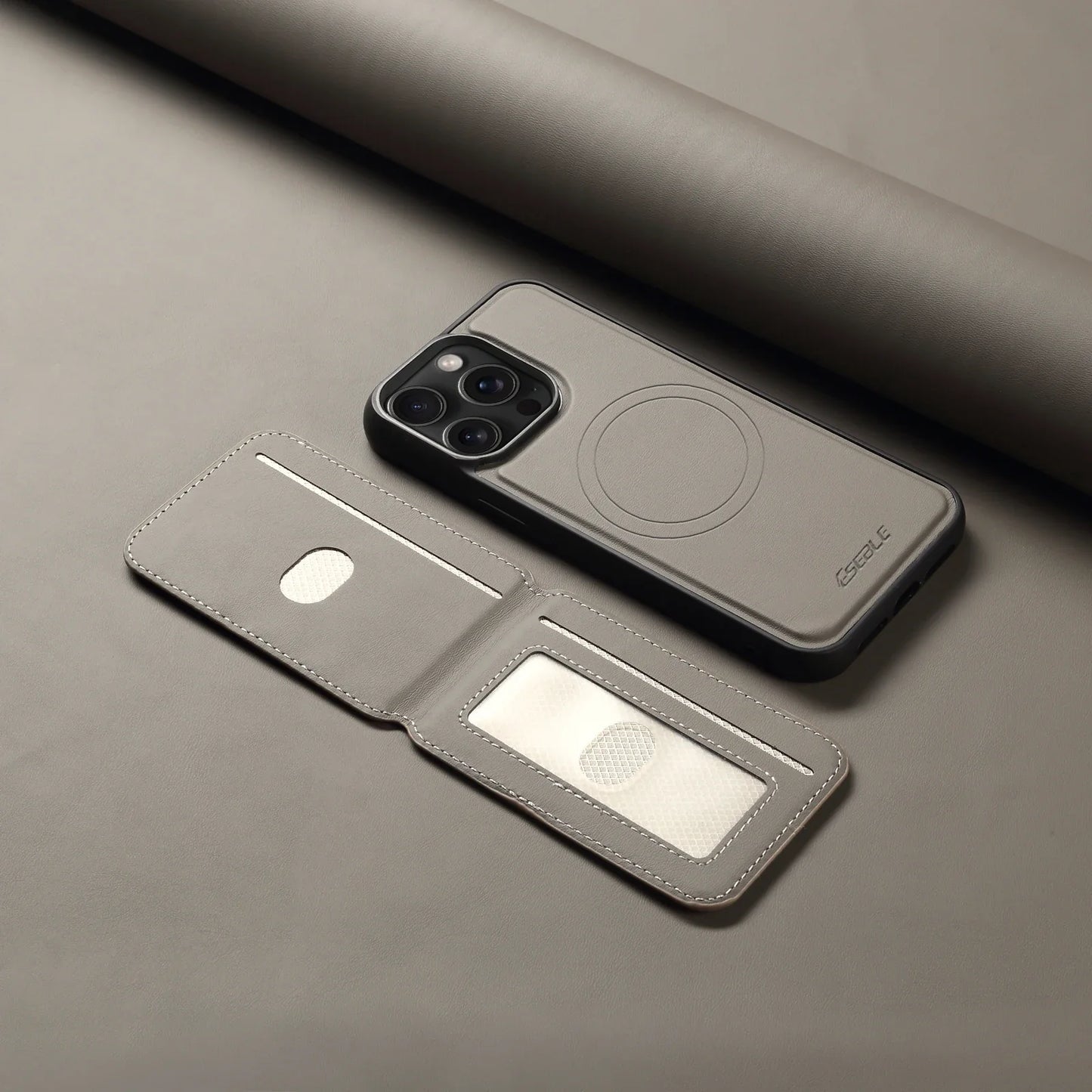 2 In 1 Detachable Magnetic Leather Case for IPhone 17 16 Pro Max 15 14 13  Wallet Cover Cards Holder Pocket
