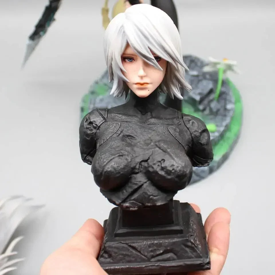 50cm Play Arts Kai NieR:Automata 2 Type B 2B Action Figure Sexy Deluxe Edition Ornaments Collection Desktop Display Gift Toys