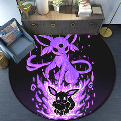 Pokemon Cartoon HD Printed Round Carpet Dropshipping Rug for Living Room Area Rug