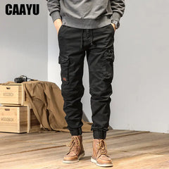 Joggers Cargo Pants Men Casual Y2k MultiPocket Male Trousers Sweatpants