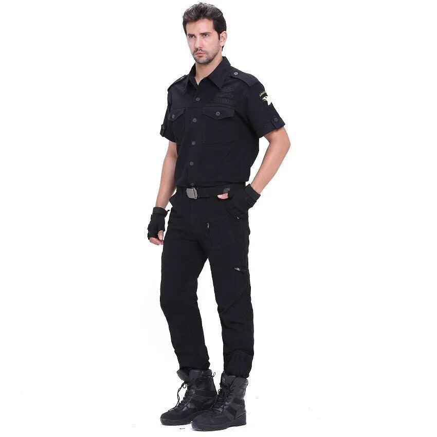 Men's Cargo Pant Cotton Army Military Tactical Pant Men Vintage Camo Green