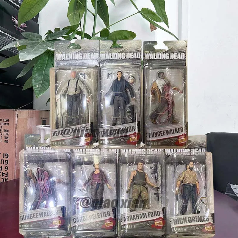 7 Styles AMC TV Series The Walking Dead Abraham Ford Bungee Walker Rick Grimes The Governor Michonne PVC Action Figure Model Toy