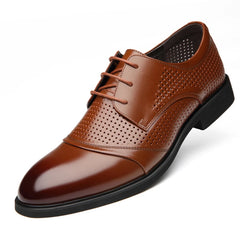 Men Business Formal Dress Shoes Breathable fashion oxford shoes Leather Shoes