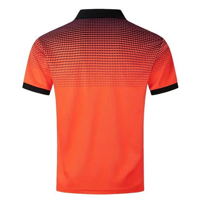 Men Summer Fashion Slim Fit Sport Short Sleeve 100% Polyester Polo Shirt Fake Pocket Decoration Casual Sport Golf Polo Shirt