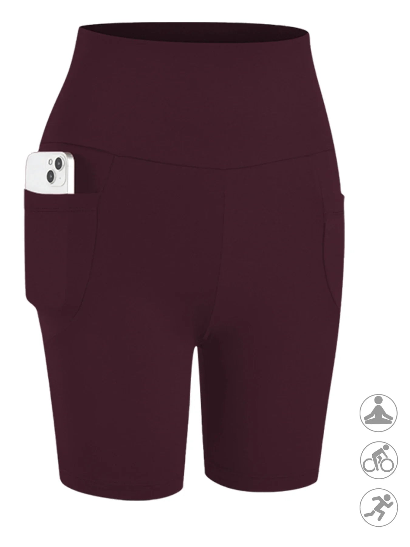Plus Size High Waisted Biker Shorts For Women With Pockets Super Soft Tummy Control No See Through Workout Running Yoga