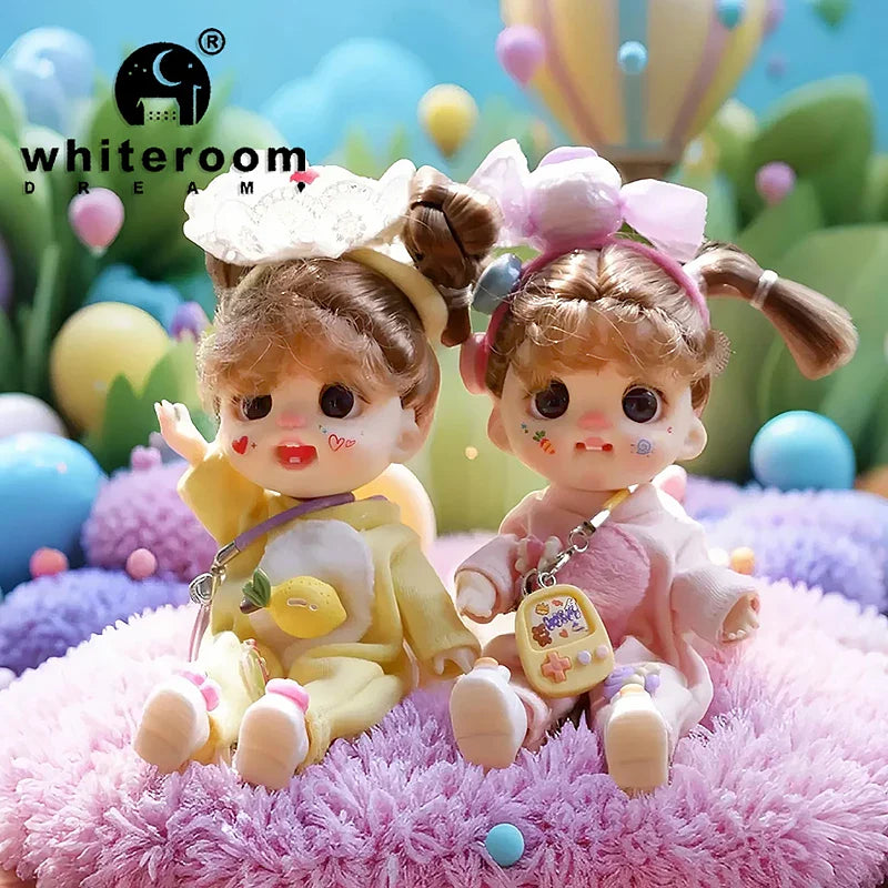 bjd doll Dolls for girls Labbu doll pocket mini blyth girl Doll Barbi cry Baby Rainbow Ball jointed doll Mobile phone Decoration
