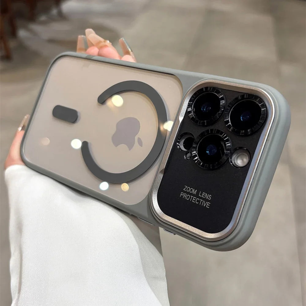 Original Clear Magnetic for Magsafe Case for iPhone 17 16 15 14 13 Pro Max 17 Air Full Lens Camera Protection Shockproof Cover