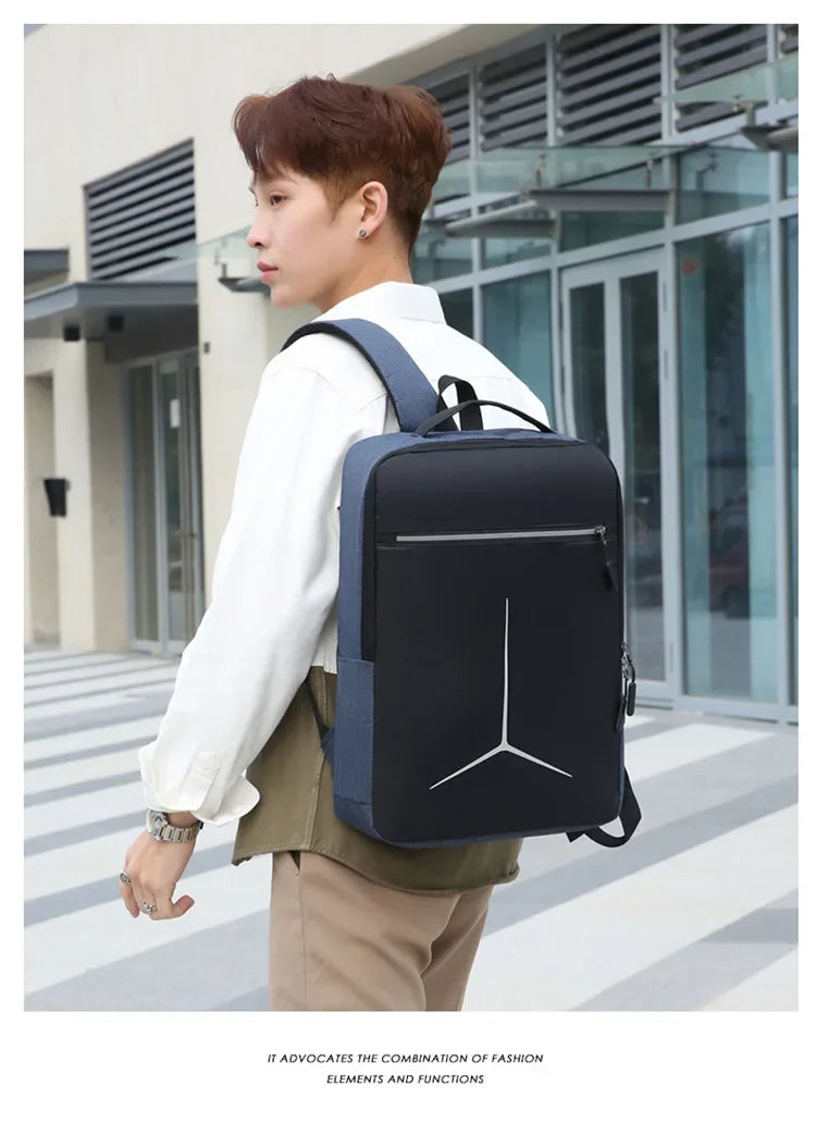 New Anti-theft USB Waterproof Hard Case Travel Smart Laptop Motorcycle Backpack Man EVA Fashion Business Men's Shell Backpack