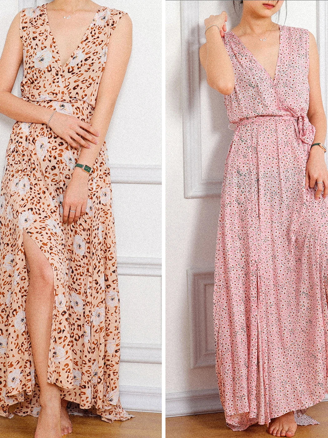 Jastie Women Summer Dress Floral Print Maxi Dresses Bohemian Hippie Beach Long Dress Women's Clothing 2025 vestidos de verano