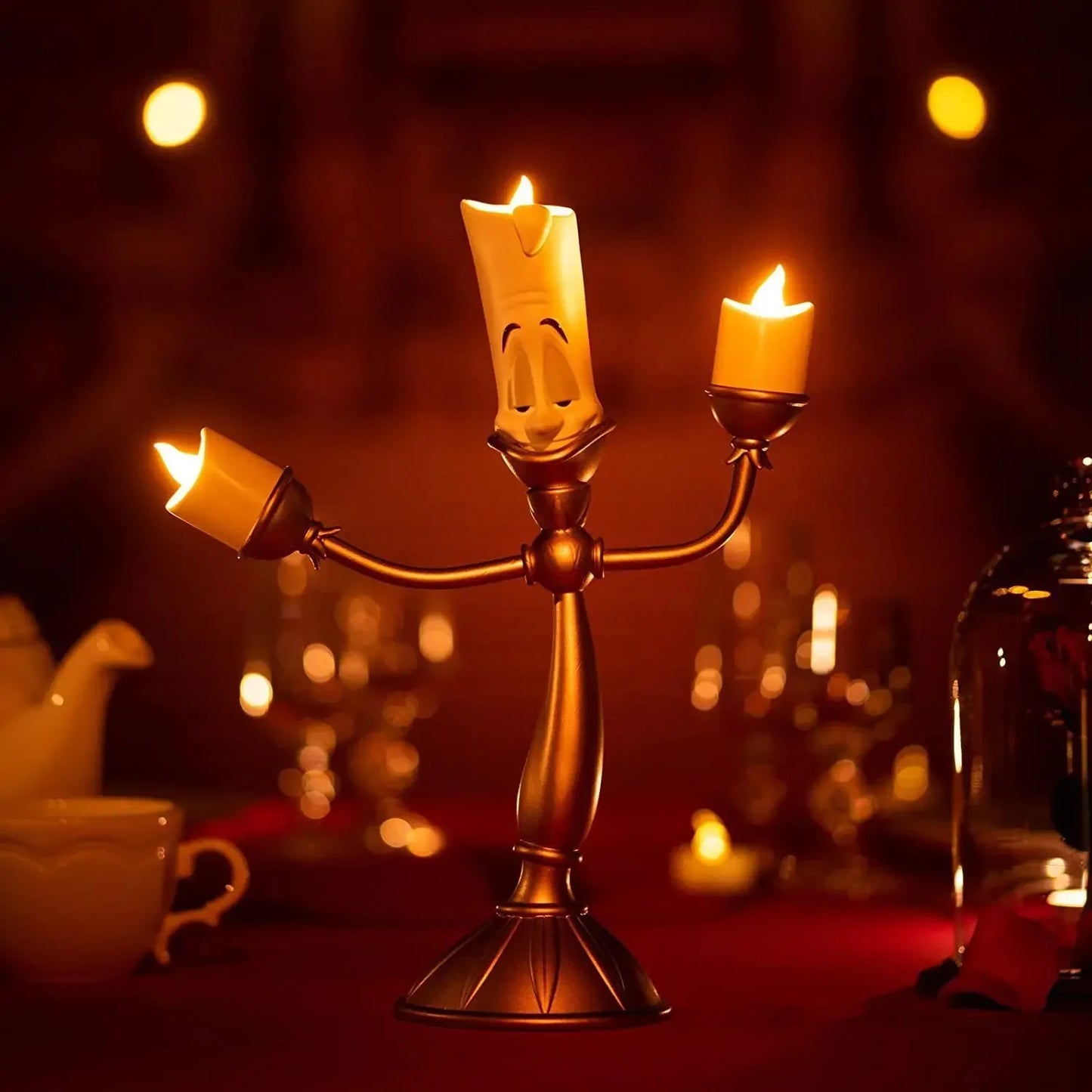 Disney Beauty And The Beast Cogsworth Mr Clock 24cm Action Figure Figurine Collection Decoration Toys Pvc Model Christmas Gifts