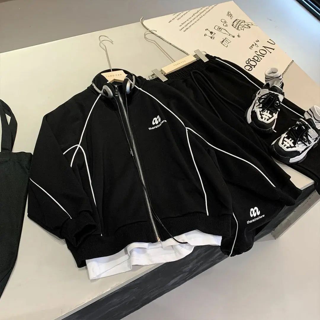 Autumn Winter Childrens Boys 2PCS Clothes Set Fleece Thickened Warm Pullovers Patchwork Pants Suit Toddler Boy Outfits