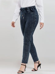 Women's Plus Size Jeans Autumn Chic Elegant Jeans For Chubby Women