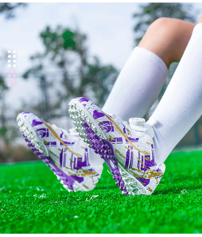 Soccer Shoes for Childrens TF/FG Outdoor Futsal Turf Training Boys Girl