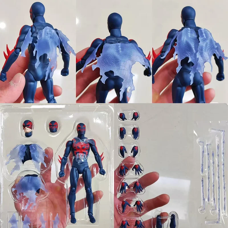 In Stock: Mafex 239 Spider-Man 2099 Action Figure - Comic Version Collection Model, Anime Custom Gift