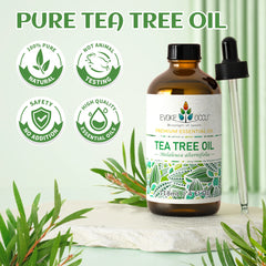 Tea tree Essential Oils, 118ML/4 Fl.Oz. Premium Plant Oil for Diffuser, Candle Soap Making, Add to Shampoo, Body,