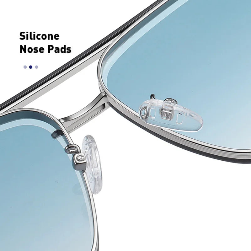 Sunglasses for Men Fashion Metal Big Frame Sun Glasses Brand Design