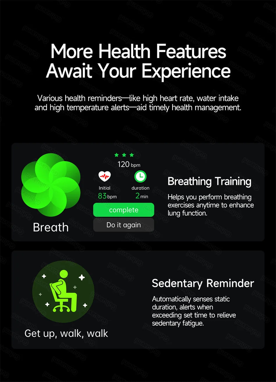 2026 New Smart Watch laser therapy health conditioning Blood oxygen Pressure Uric Acid Blood lipid ECG Smartwatch for Man Women